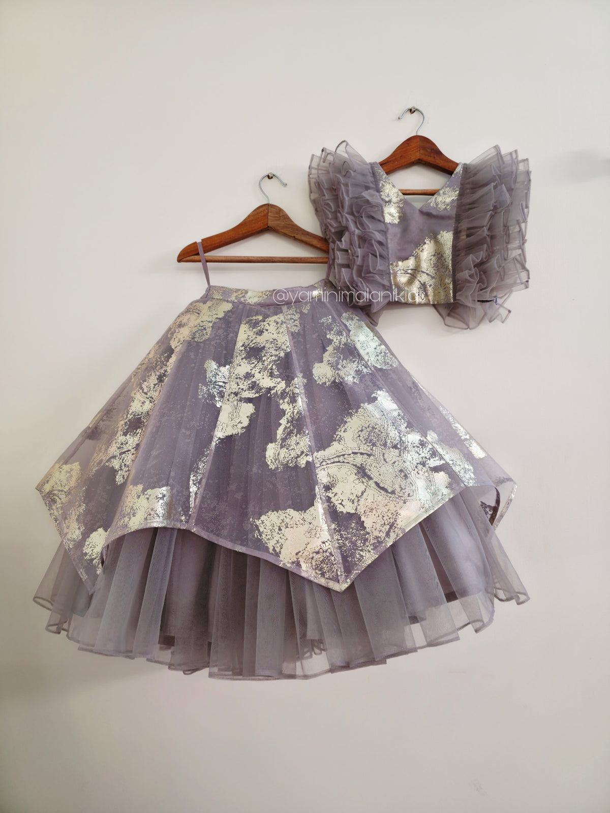Gray Mist Ruffles