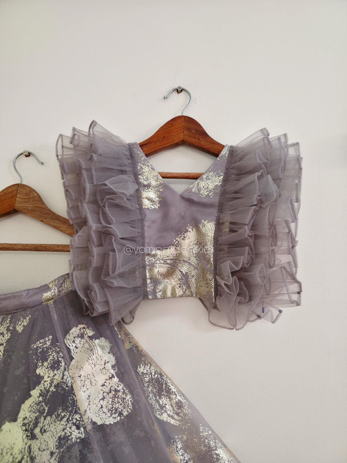 Gray Mist Ruffles