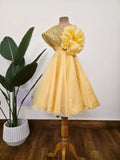 Yellow Gold 3D Flower Gown