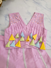 Powder Pink Tassel Set