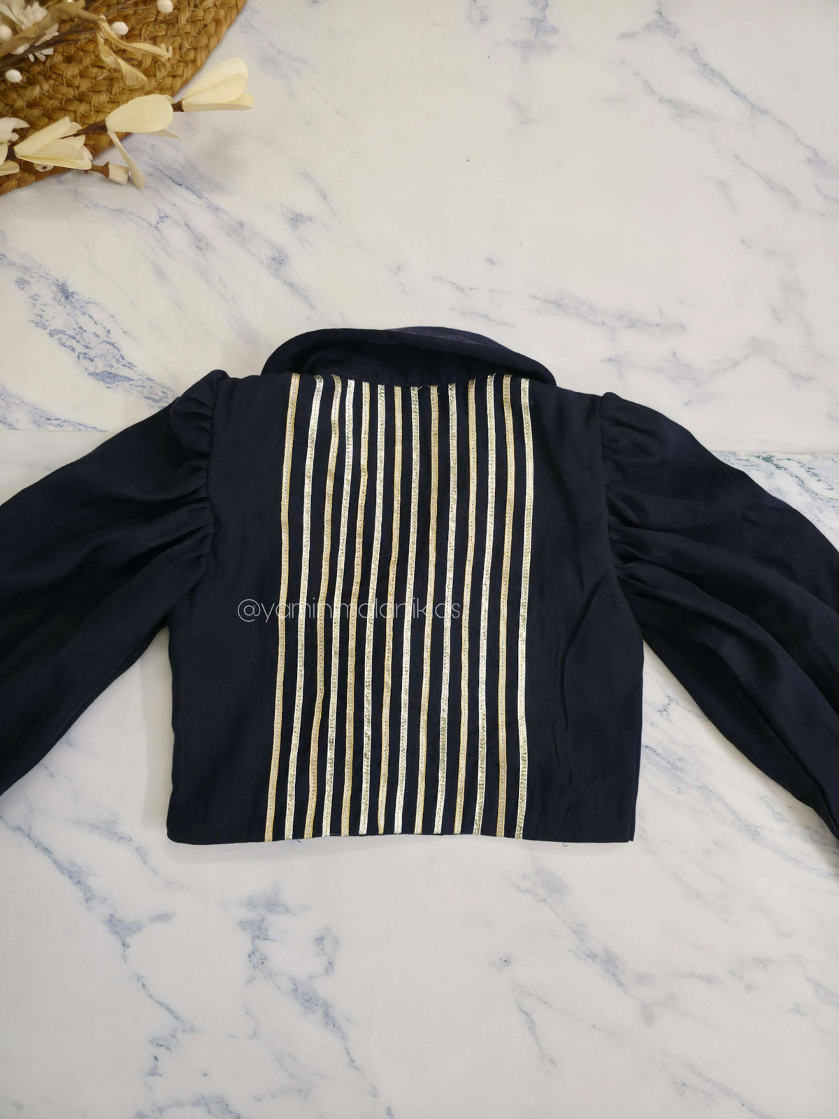 Navy Blue Sequins and Gota Co-Ords
