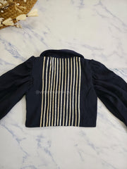 Navy Blue Sequins and Gota Co-Ords