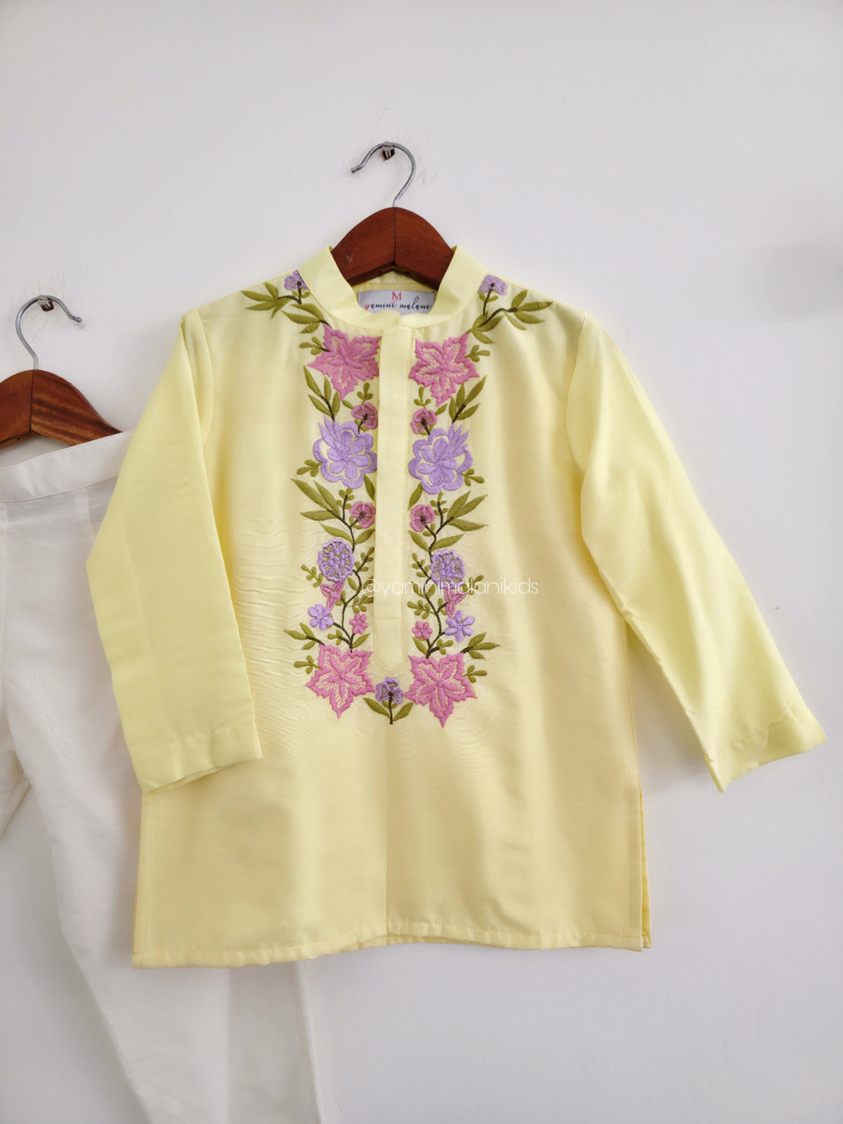 Lemon Florals Kurta Pants