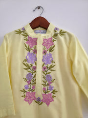 Lemon Florals Kurta Pants