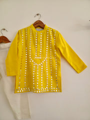 Yellow Mirrors Kurta Pants
