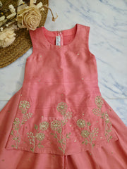 Coral Petals Palazzo Set
