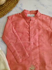 Coral Petals Kurta Pajamas