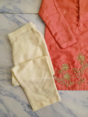 Coral Petals Kurta Pajamas