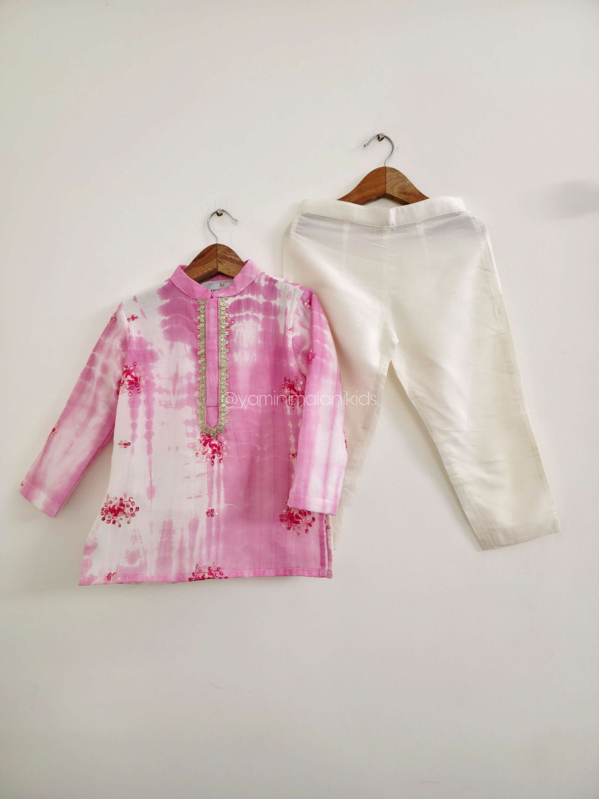 Pink Shibori Kurta Pants