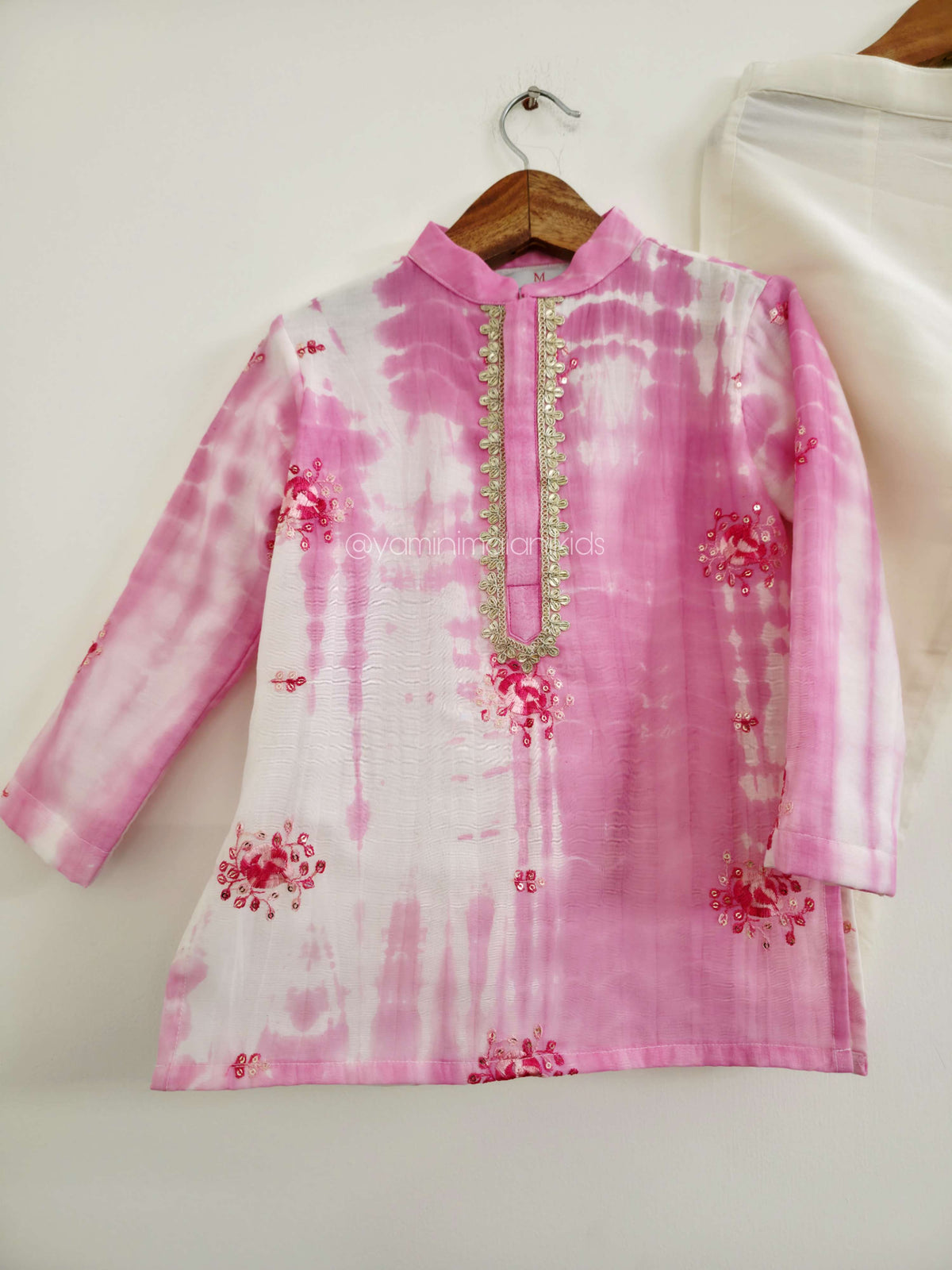 Pink Shibori Kurta Pants