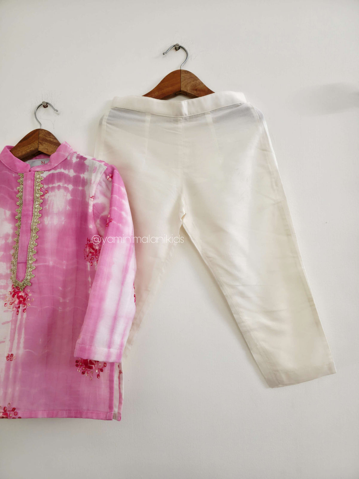 Pink Shibori Kurta Pants