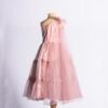 Nude Purple Bow Gown - Image 3