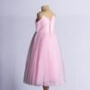 Pink Strappy Floral Gown - Image 3