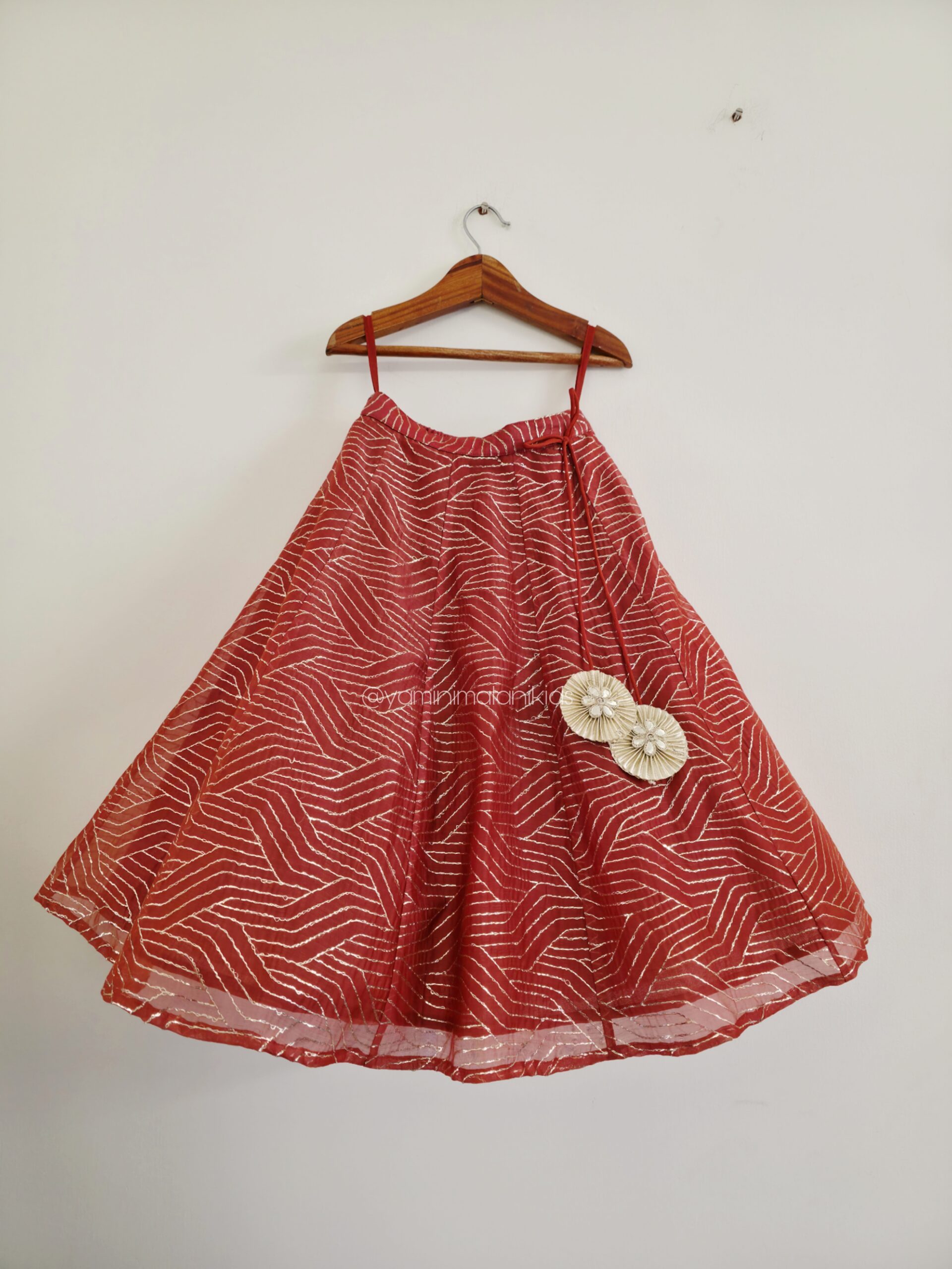 Rust Gota Lehenga - Image 2