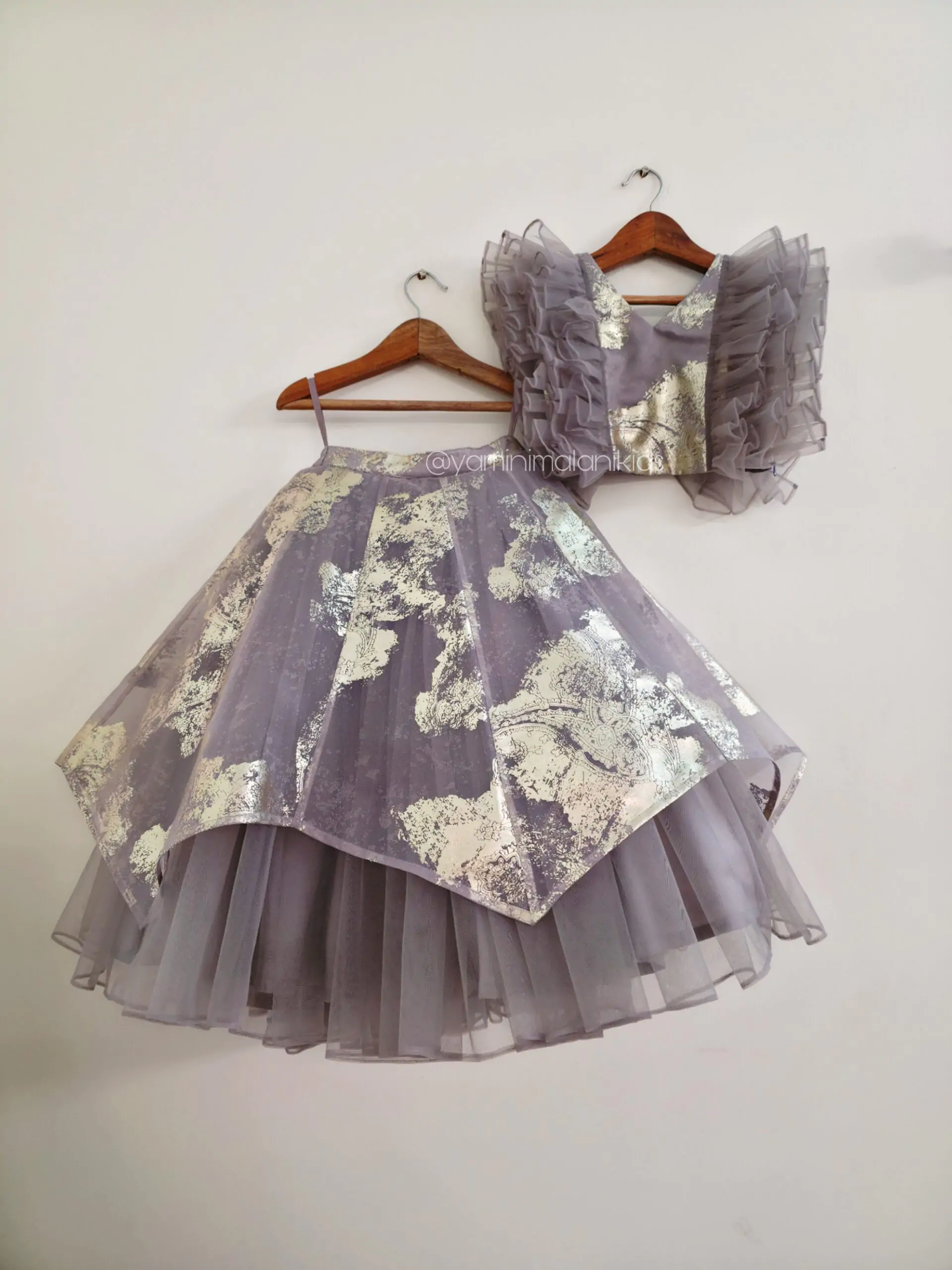 Gray Mist Ruffles