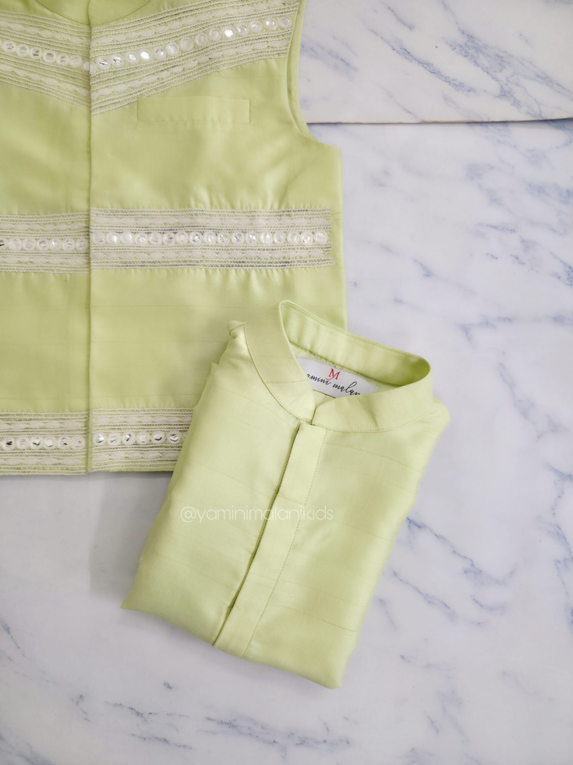 Pista Green Mirrors Bundi Set - Image 2