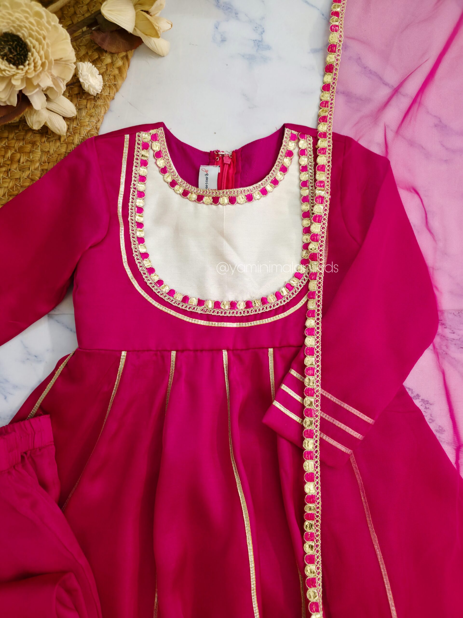 Rani Pink Anarkali Suit