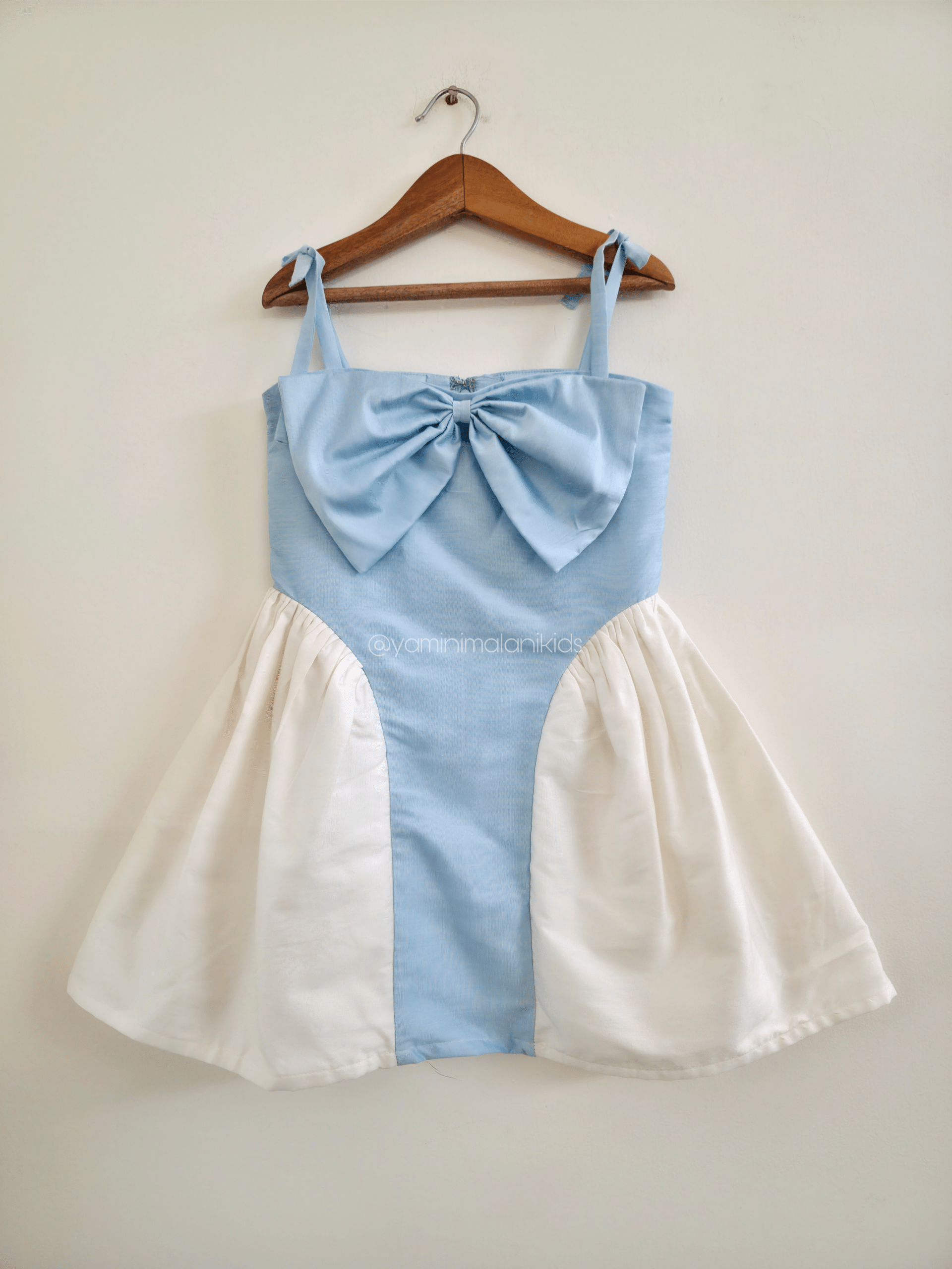 Blue White Bow Dress