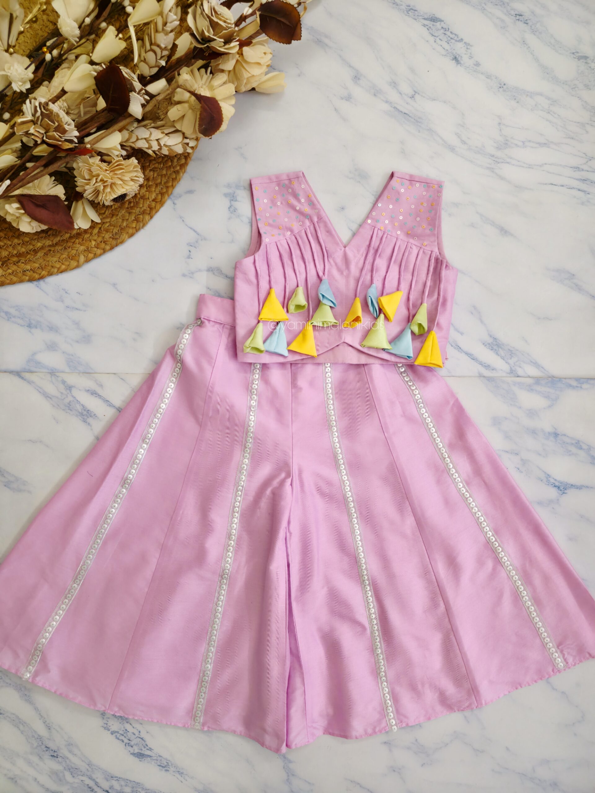 Powder Pink Tassel Set