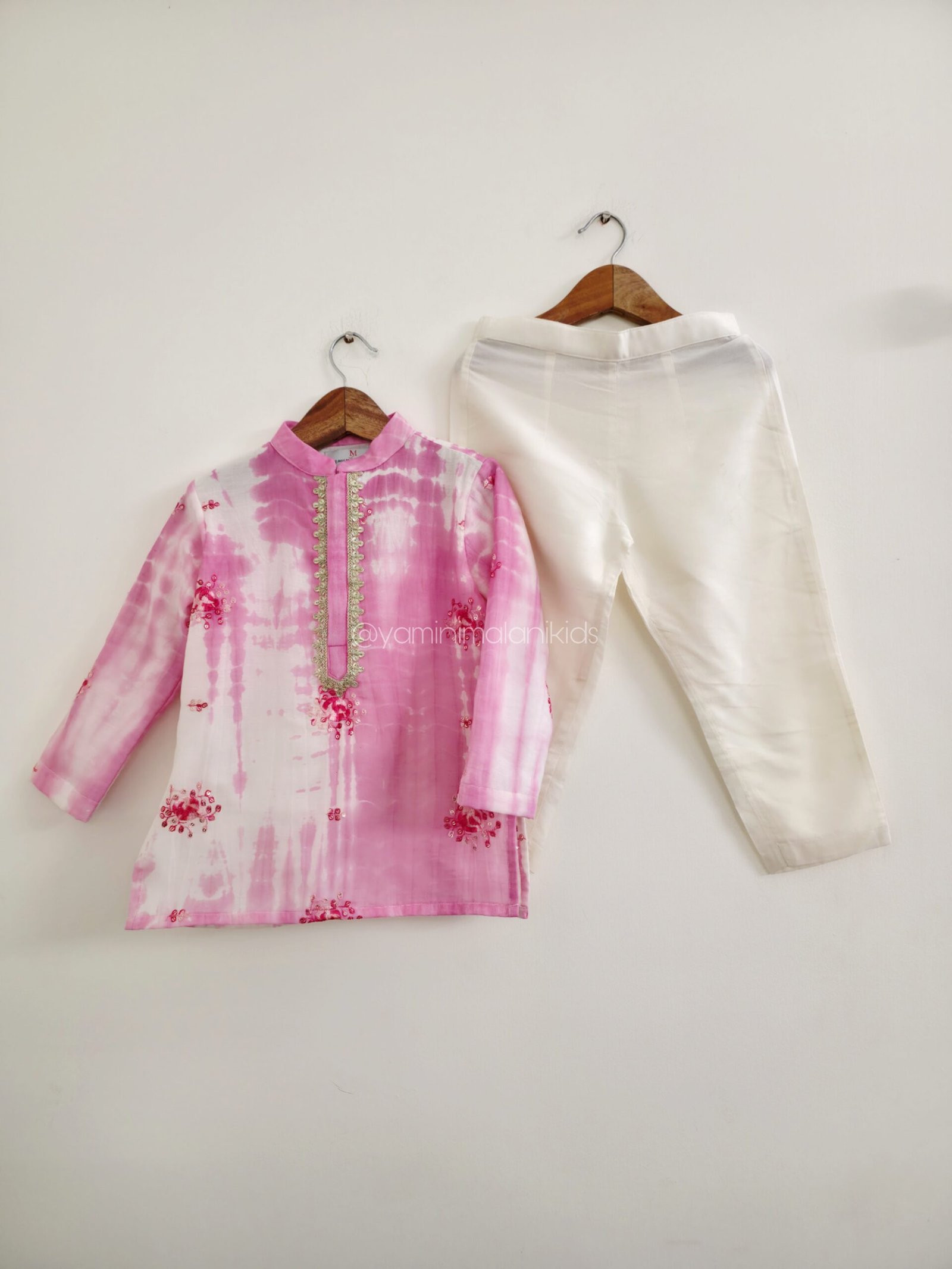 Pink Shibori Kurta Pants